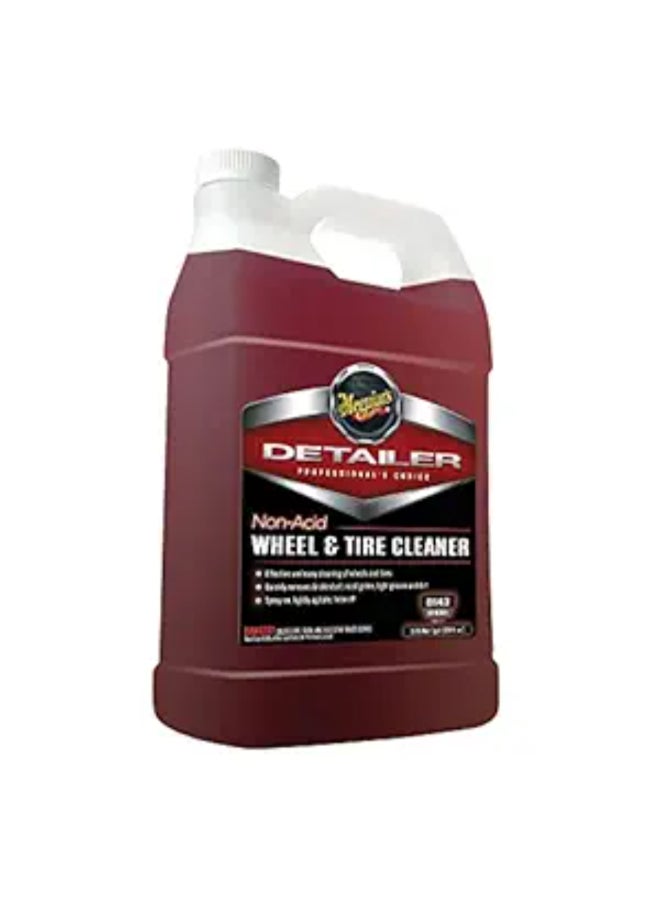 Meguiar's Quick Cleaning Easy To Use Non-Acid Wheel and Tire Cleaner Burgundy 3.79 Liter D14301 - Image 1